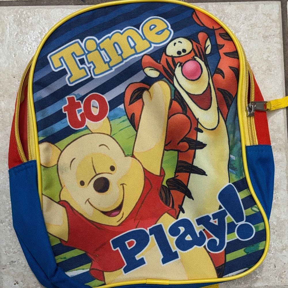 Disney Winnie the Pooh and Tigger Backpack - Red, Blue, Yellow